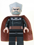 Count Dooku - Light Bluish Gray Swept Back Hair, Reddish Brown Cape, Large Eyes (sw0224) product image 1, provided for