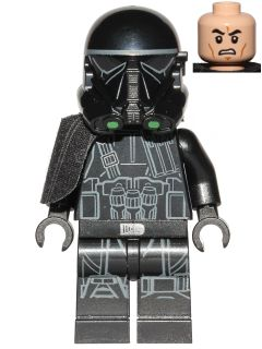 Imperial Death Trooper - Black Armor with Ammo Pouch and Grenades, Pauldron (sw0796) product image 1, provided for visual